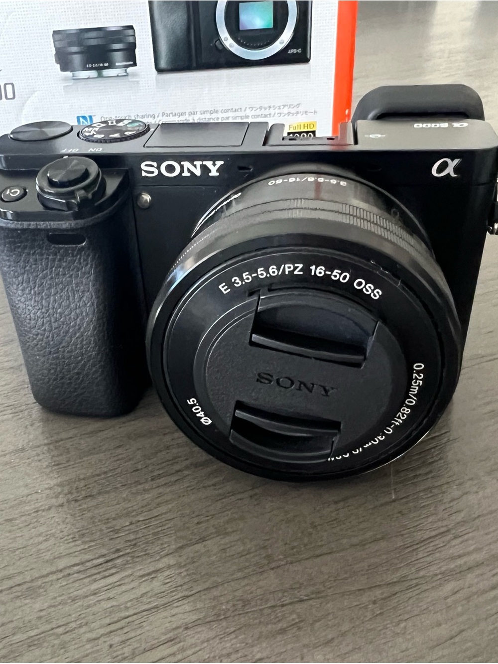 Sony Black Mirrorless Alpha A6000 Camera with 16-50mm Power Zoom Lens